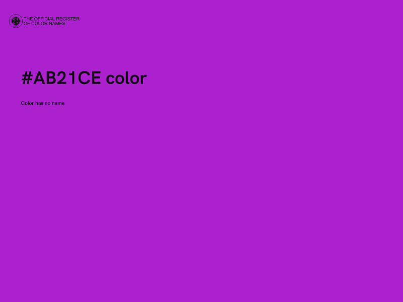 #AB21CE color image