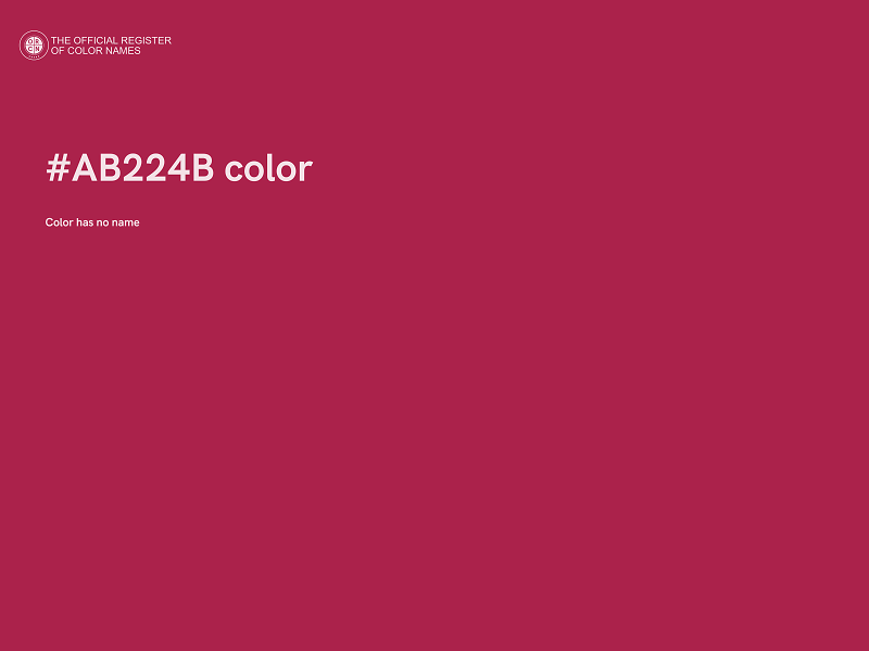 #AB224B color image