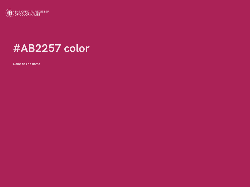 #AB2257 color image