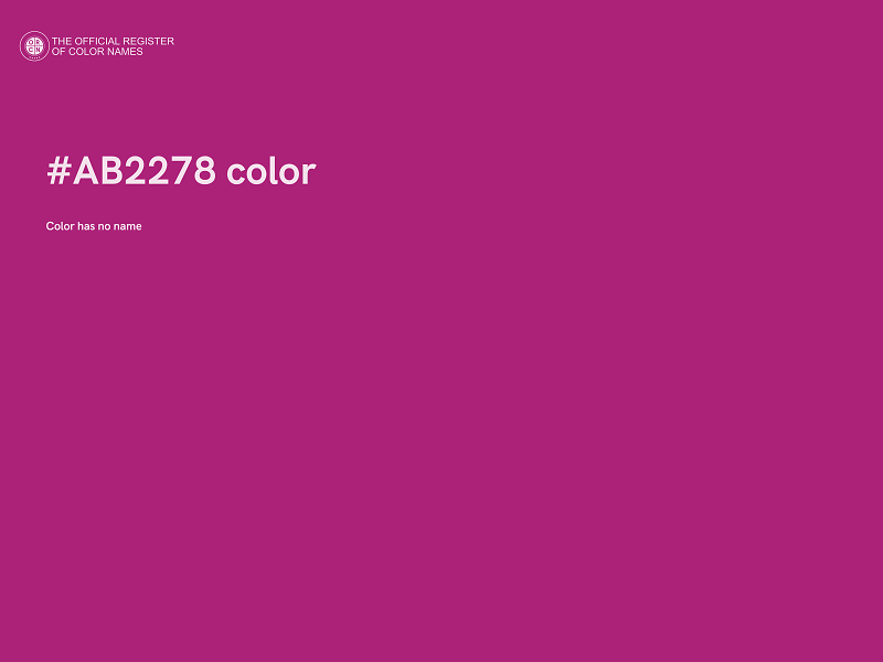 #AB2278 color image