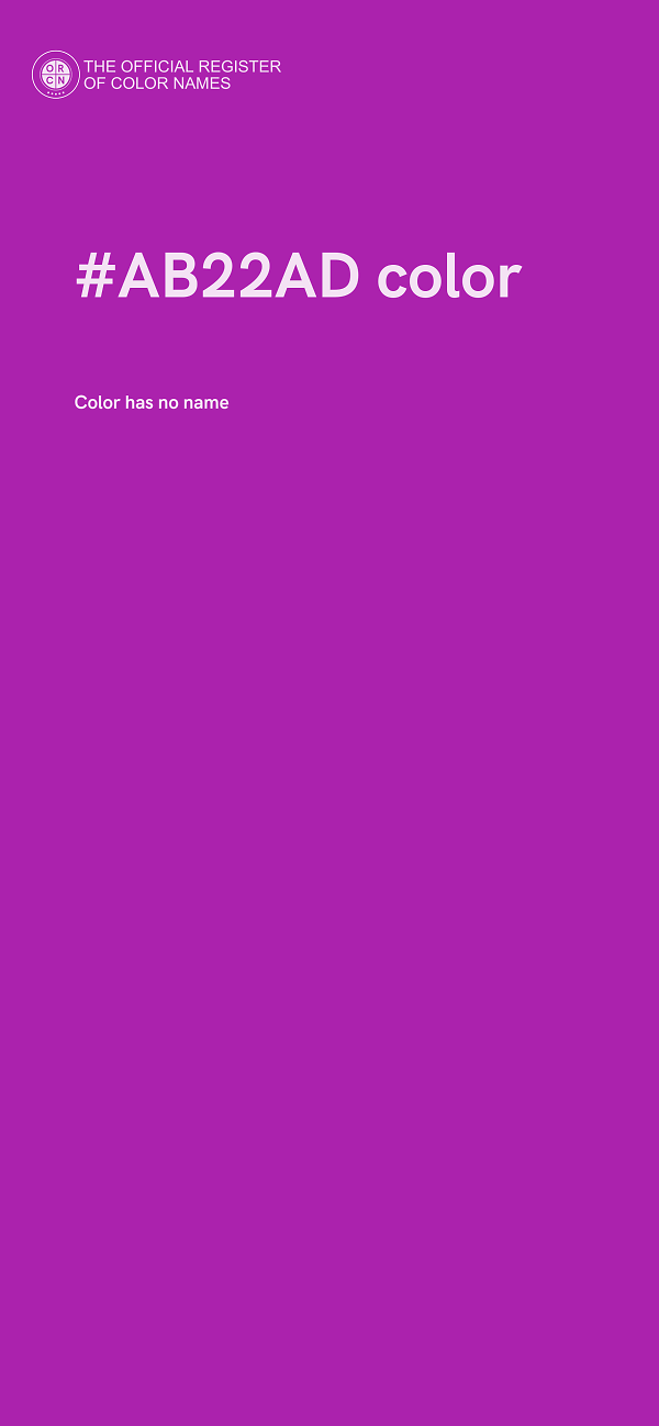 #AB22AD color image