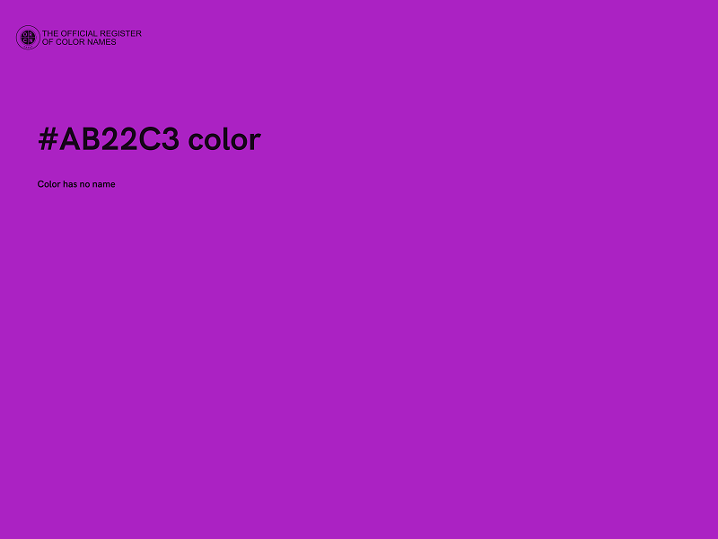 #AB22C3 color image