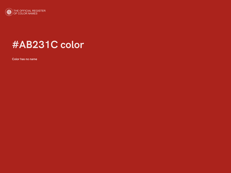 #AB231C color image