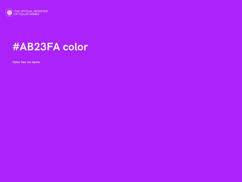 #AB23FA color image