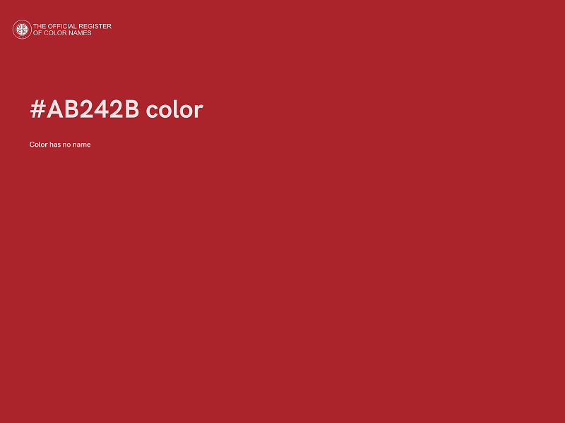 #AB242B color image