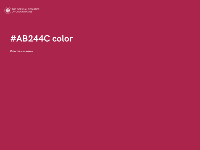 #AB244C color image