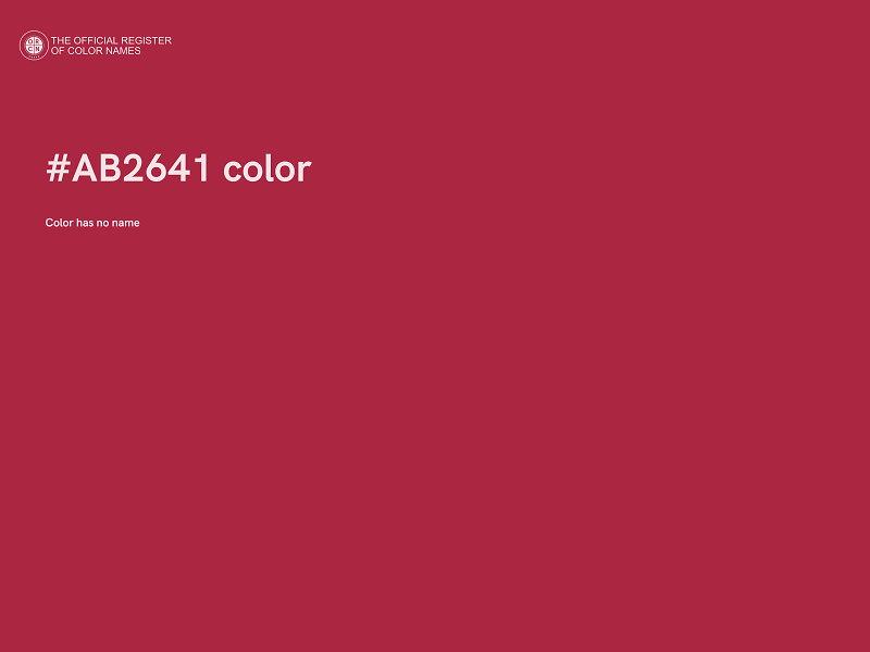 #AB2641 color image