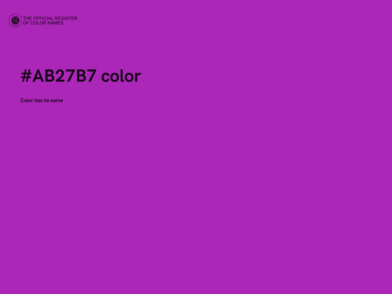 #AB27B7 color image