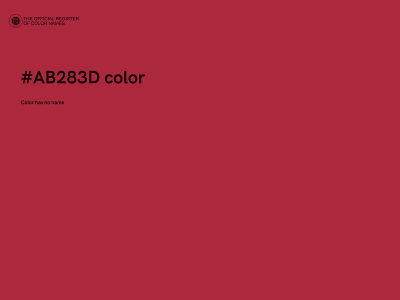 #AB283D color image