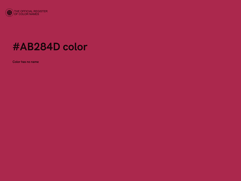 #AB284D color image