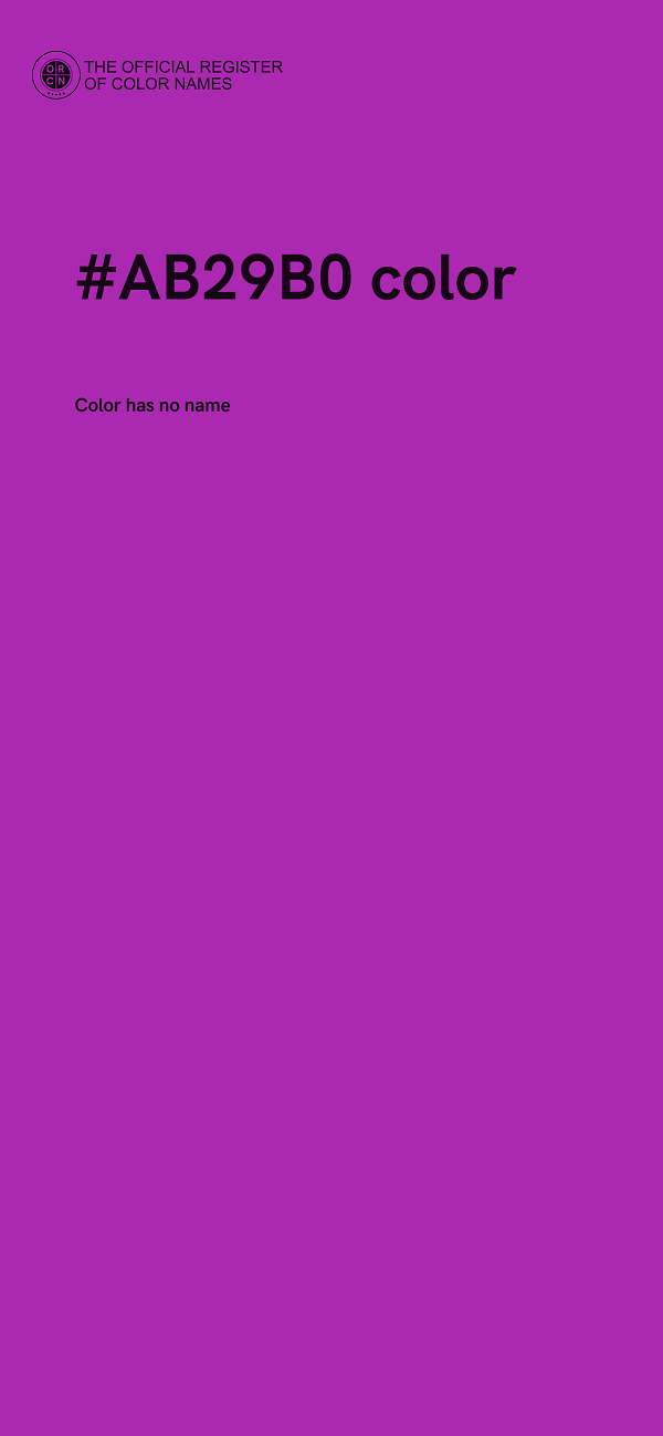 #AB29B0 color image