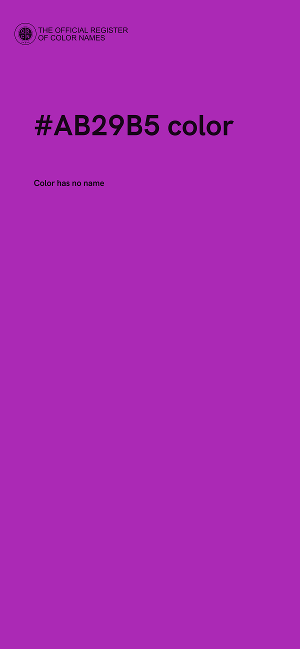 #AB29B5 color image