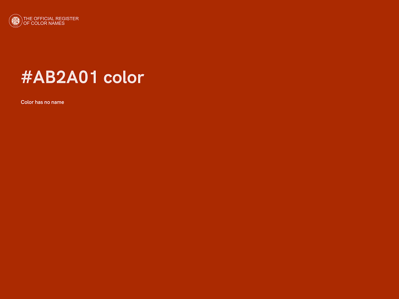 #AB2A01 color image