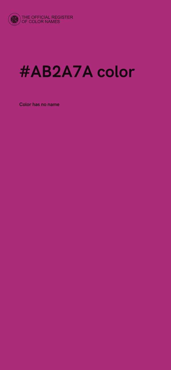 #AB2A7A color image