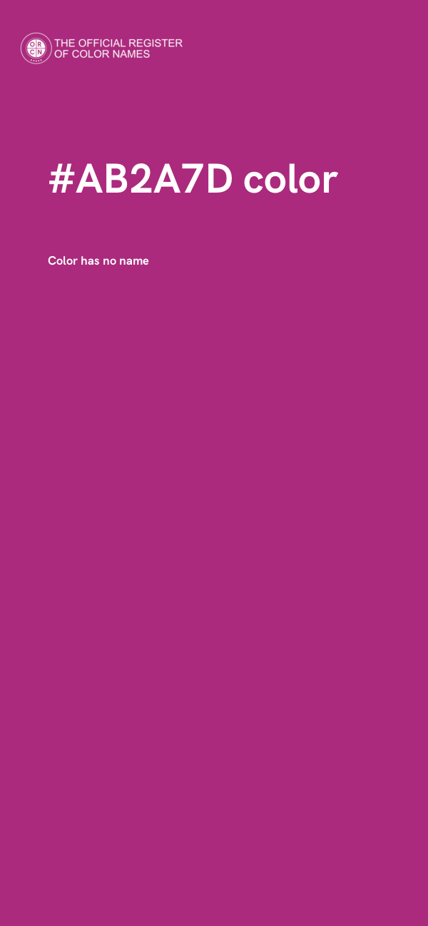 #AB2A7D color image