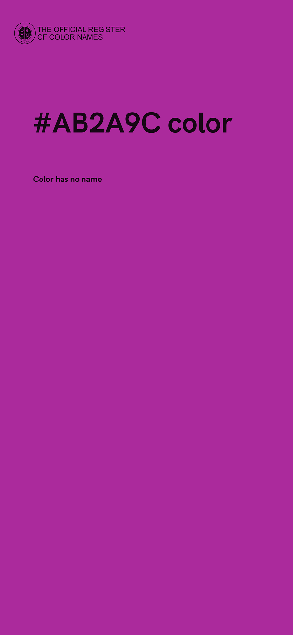 #AB2A9C color image