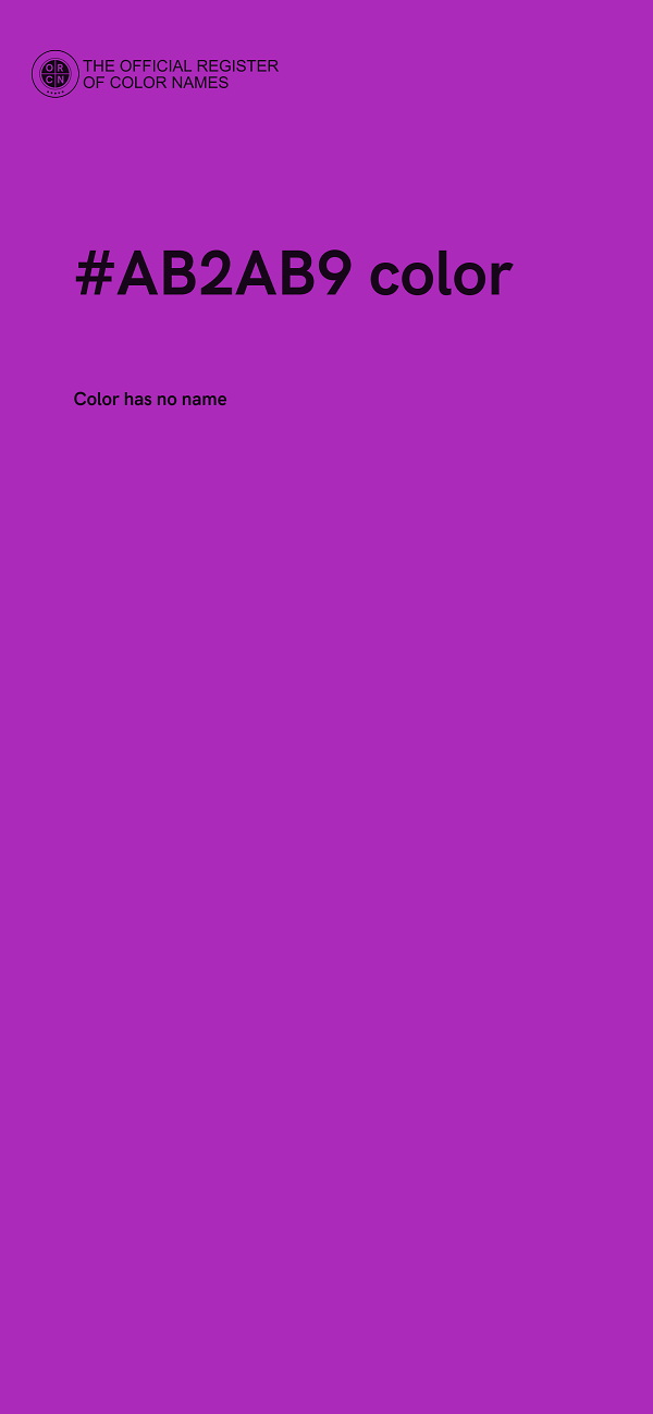 #AB2AB9 color image