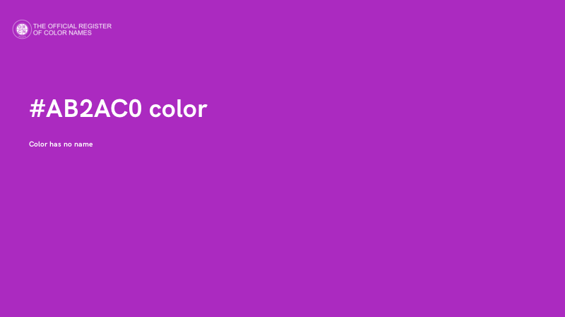 #AB2AC0 color image