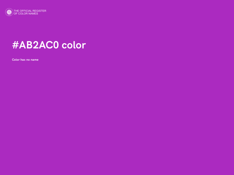 #AB2AC0 color image