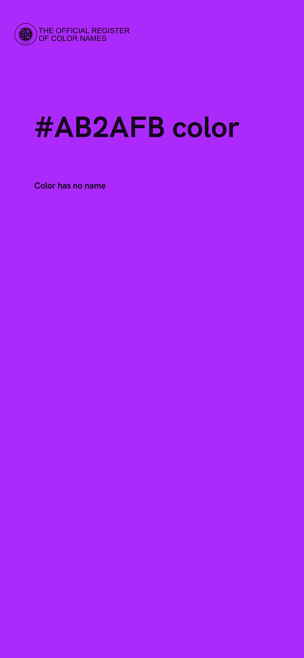 #AB2AFB color image
