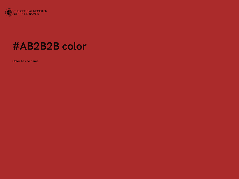 #AB2B2B color image