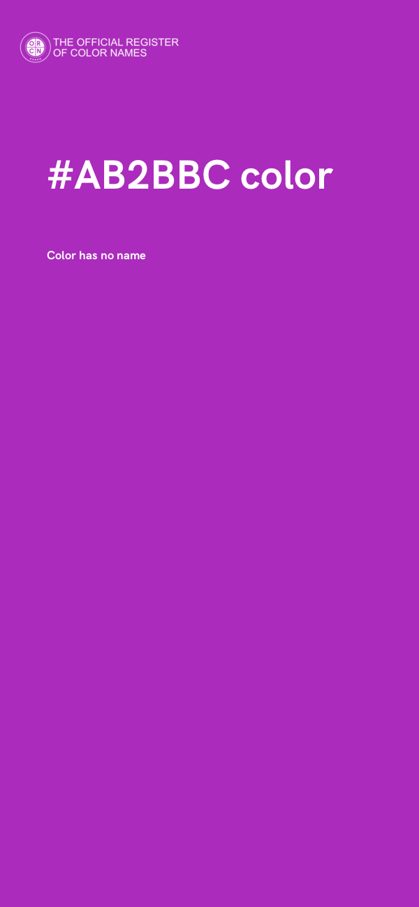 #AB2BBC color image