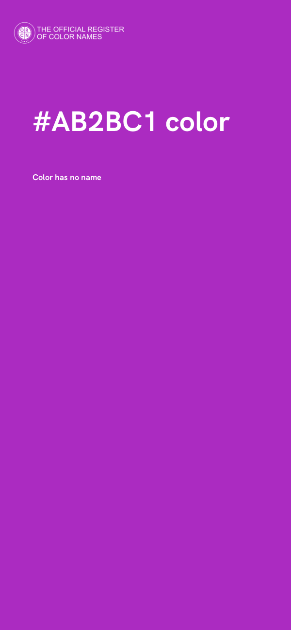 #AB2BC1 color image