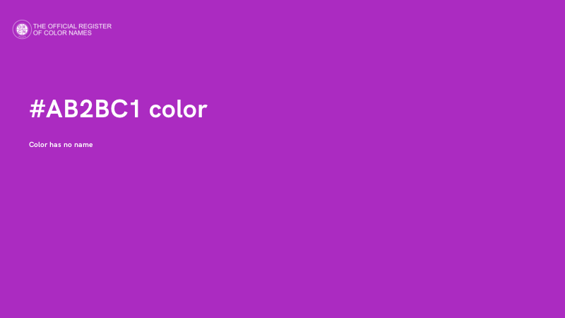 #AB2BC1 color image