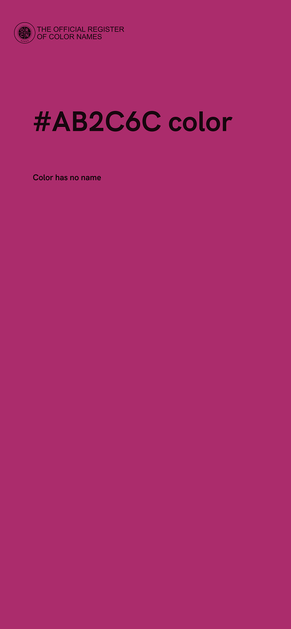 #AB2C6C color image