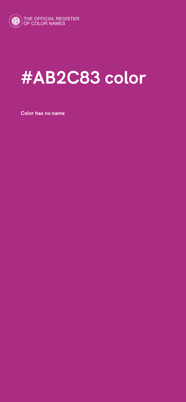 #AB2C83 color image