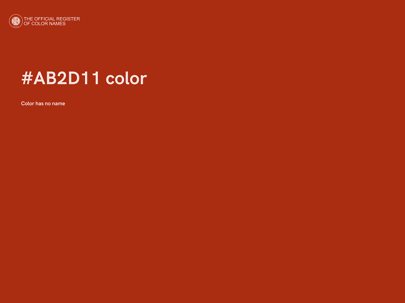 #AB2D11 color image