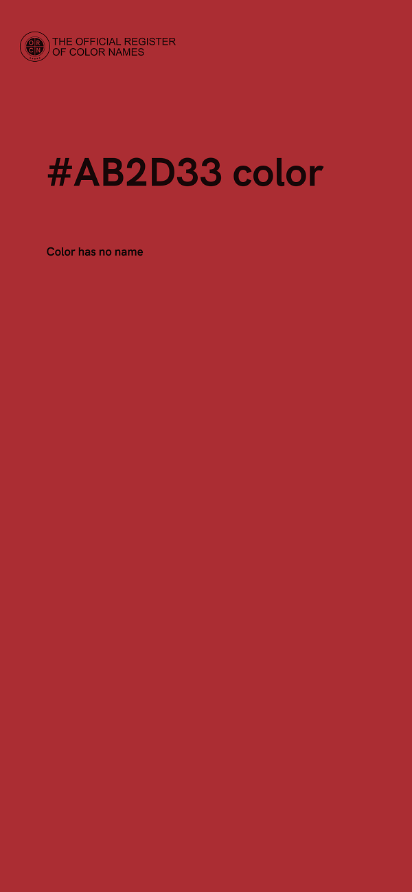 #AB2D33 color image