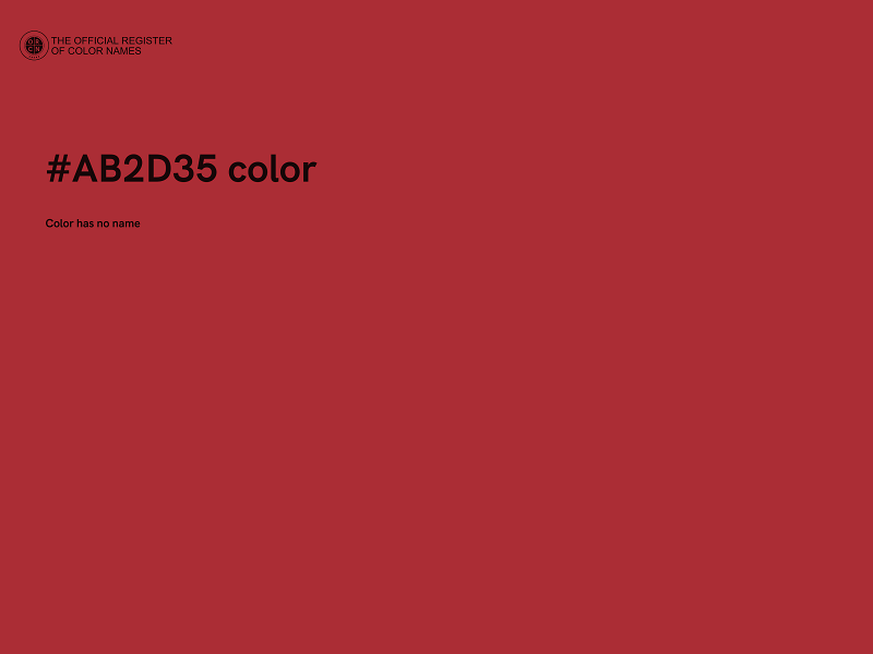 #AB2D35 color image