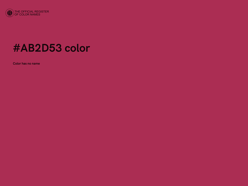 #AB2D53 color image