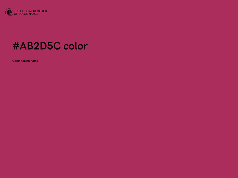 #AB2D5C color image