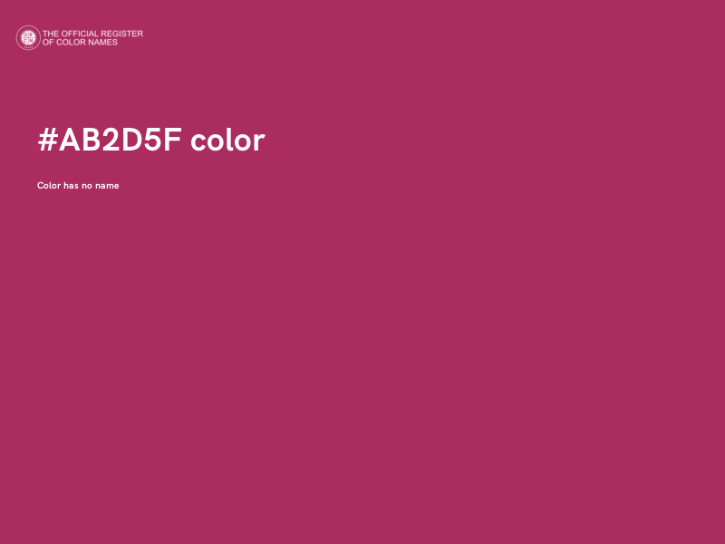 #AB2D5F color image
