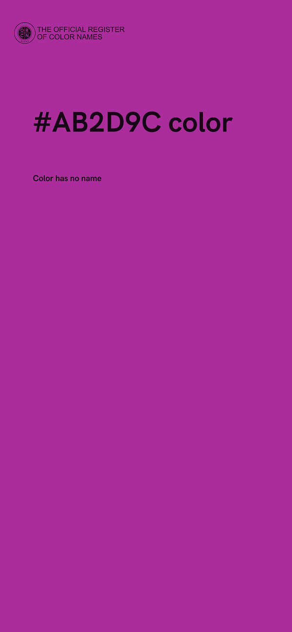 #AB2D9C color image