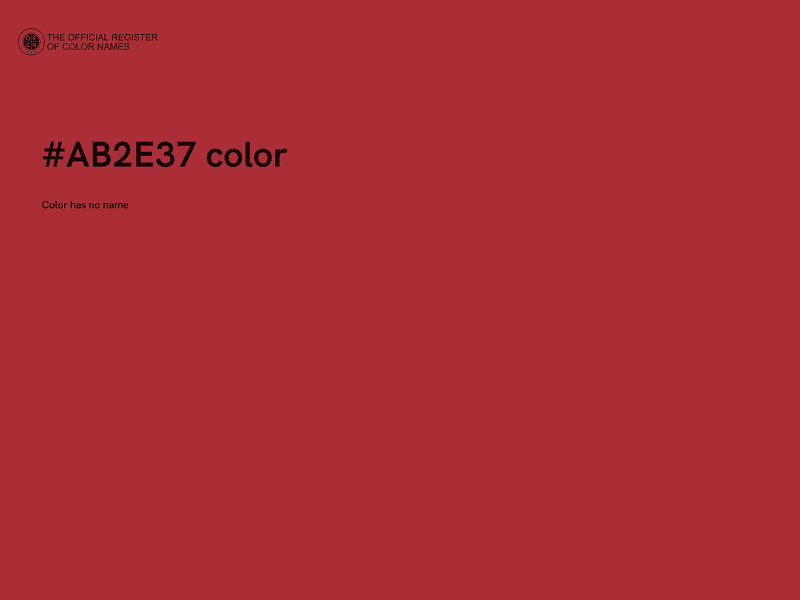 #AB2E37 color image