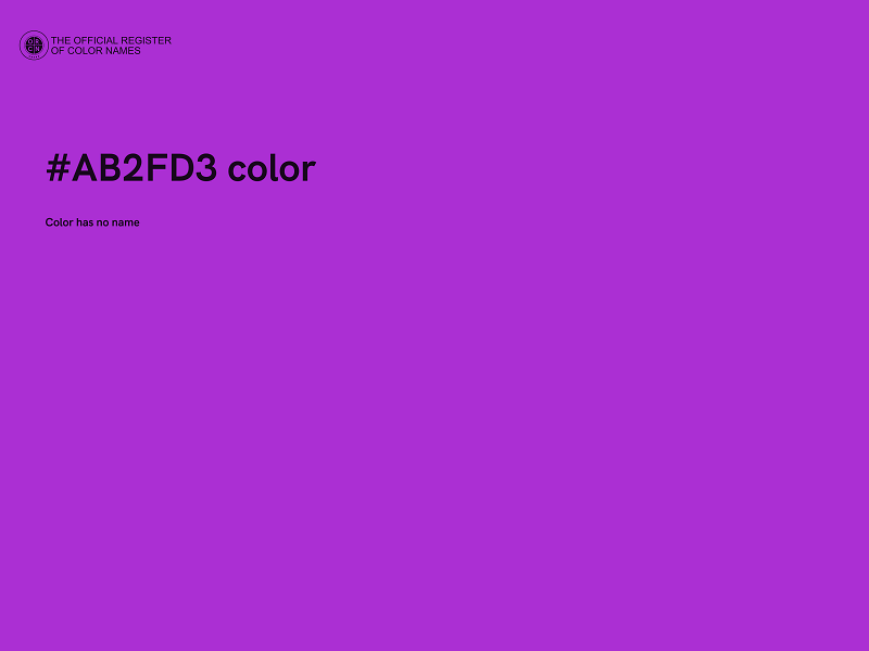 #AB2FD3 color image
