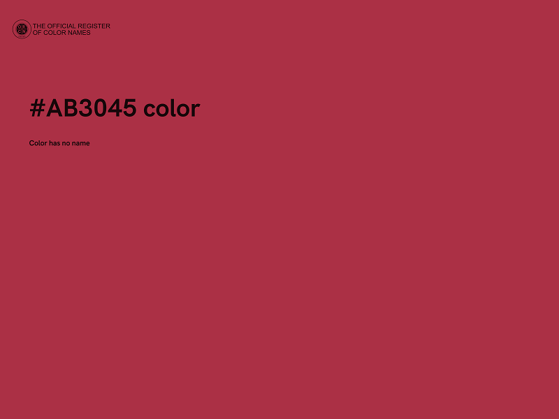 #AB3045 color image