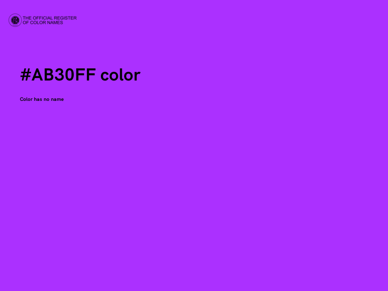 #AB30FF color image