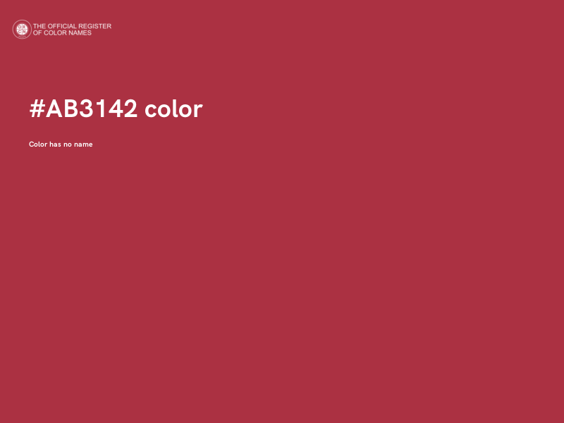 #AB3142 color image