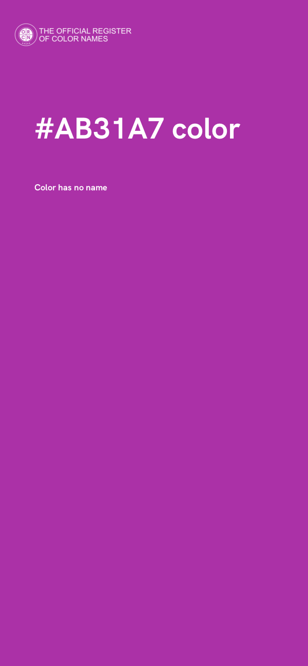 #AB31A7 color image