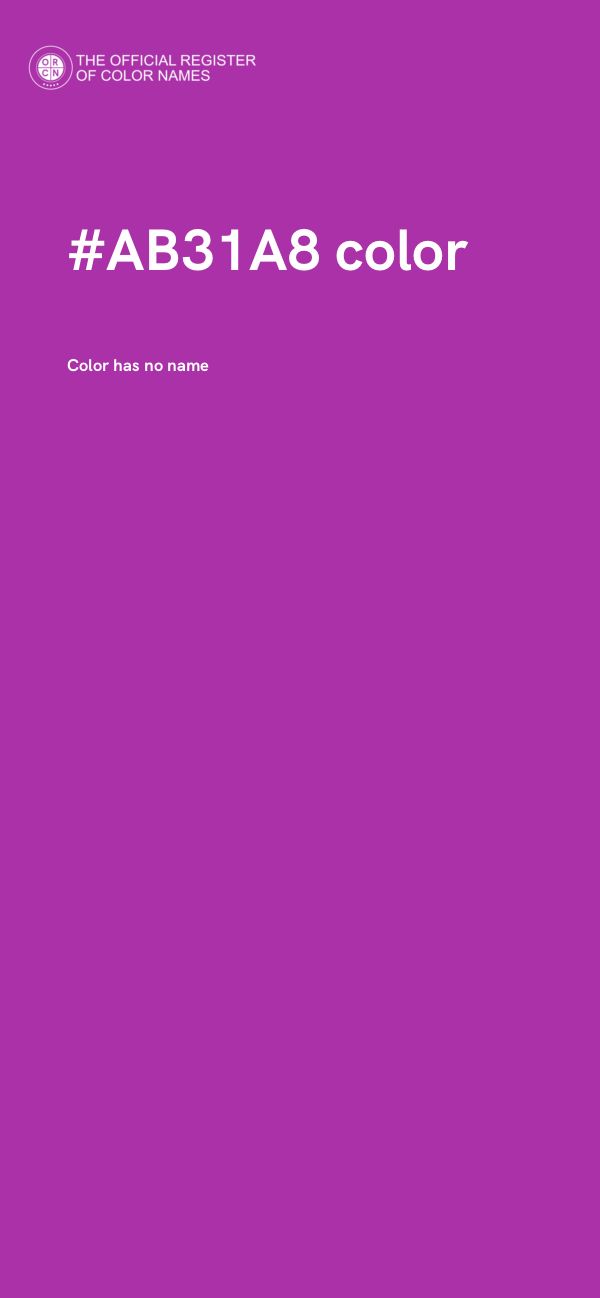#AB31A8 color image