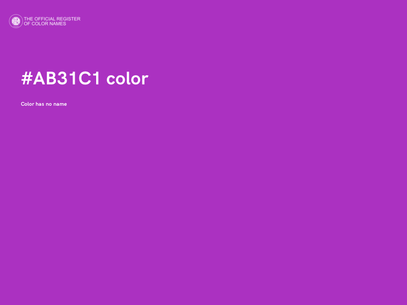 #AB31C1 color image