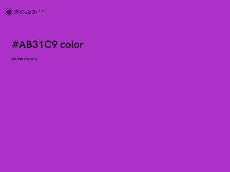 #AB31C9 color image