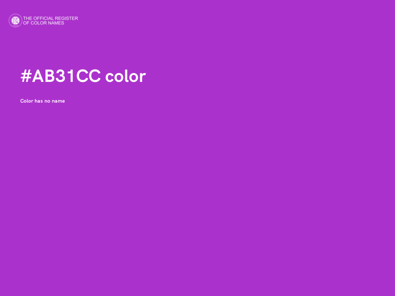 #AB31CC color image