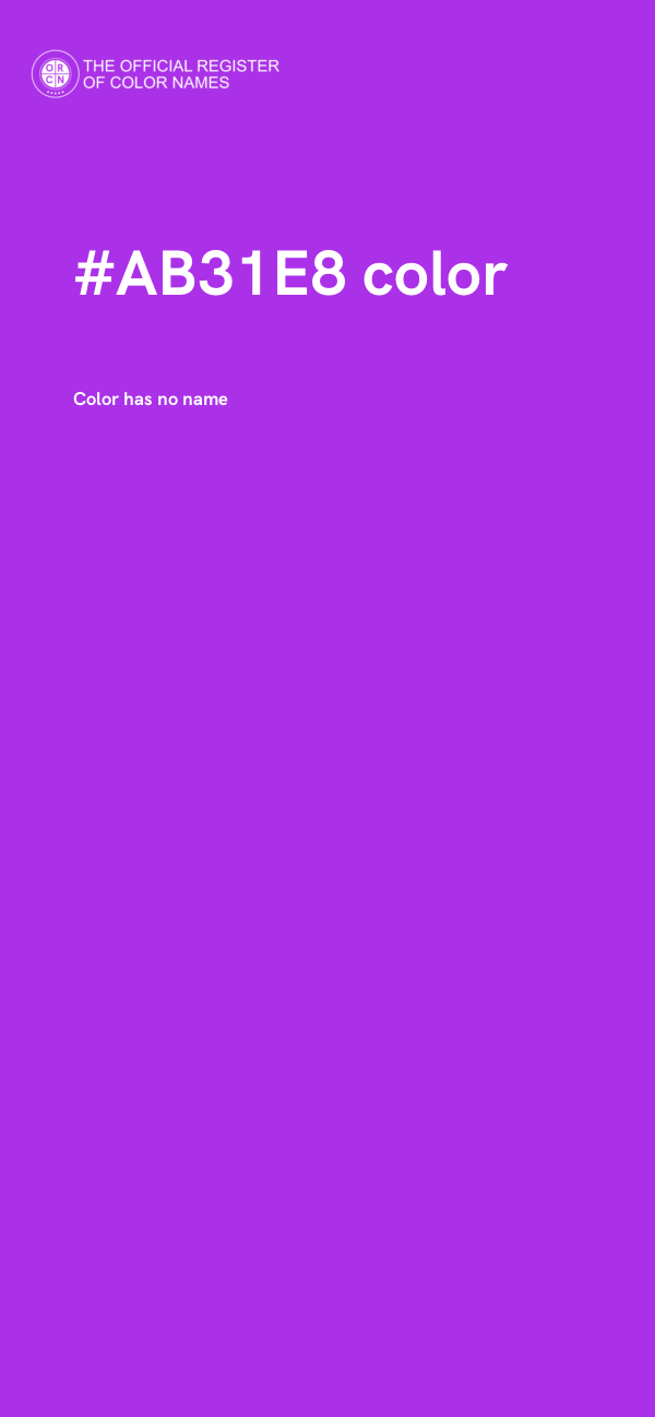 #AB31E8 color image