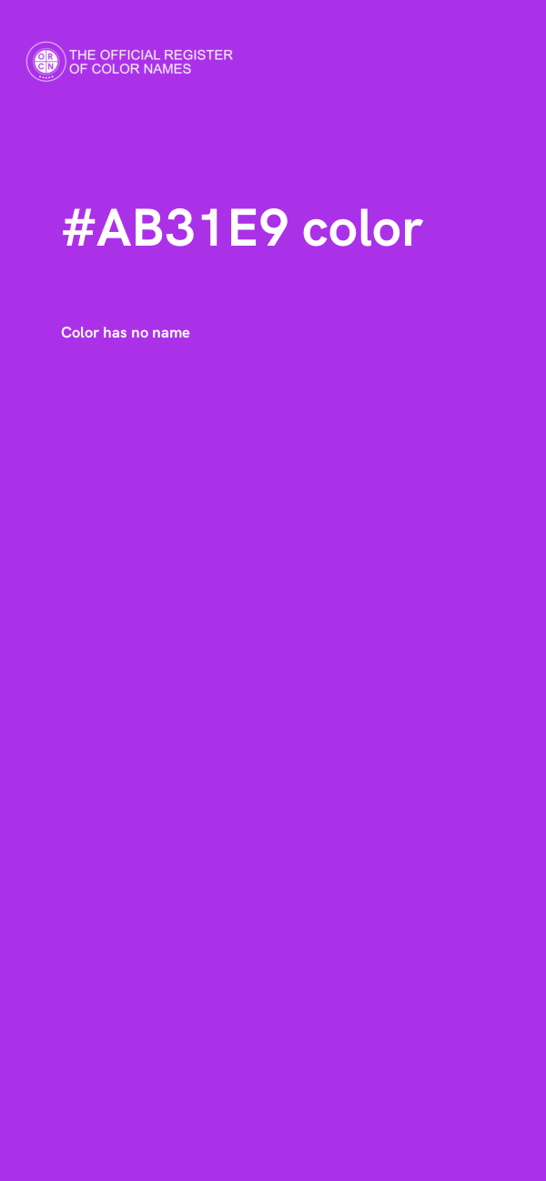 #AB31E9 color image
