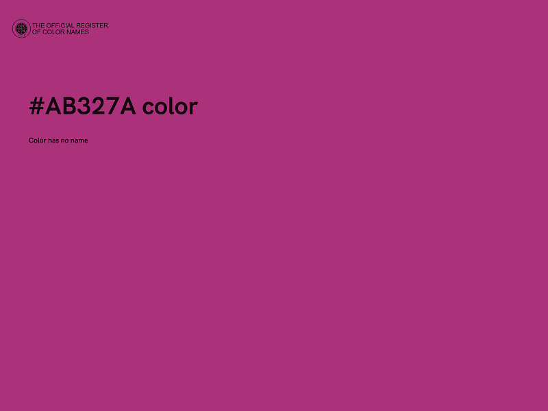 #AB327A color image